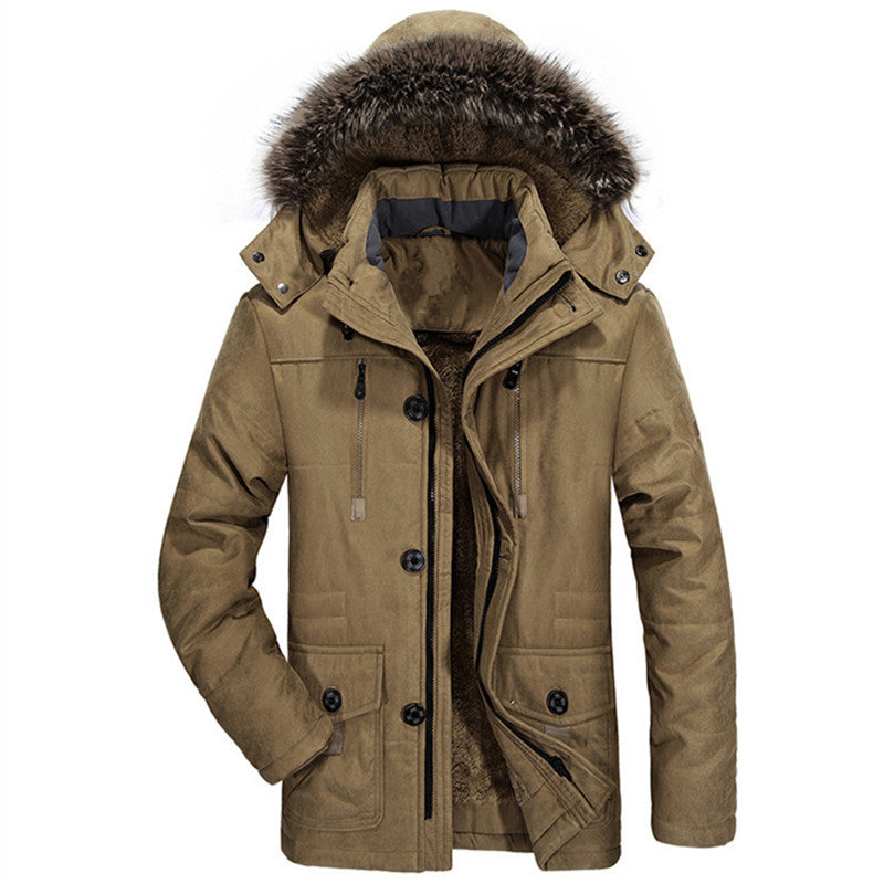 Men's Winter Parka with Fleece Lining
