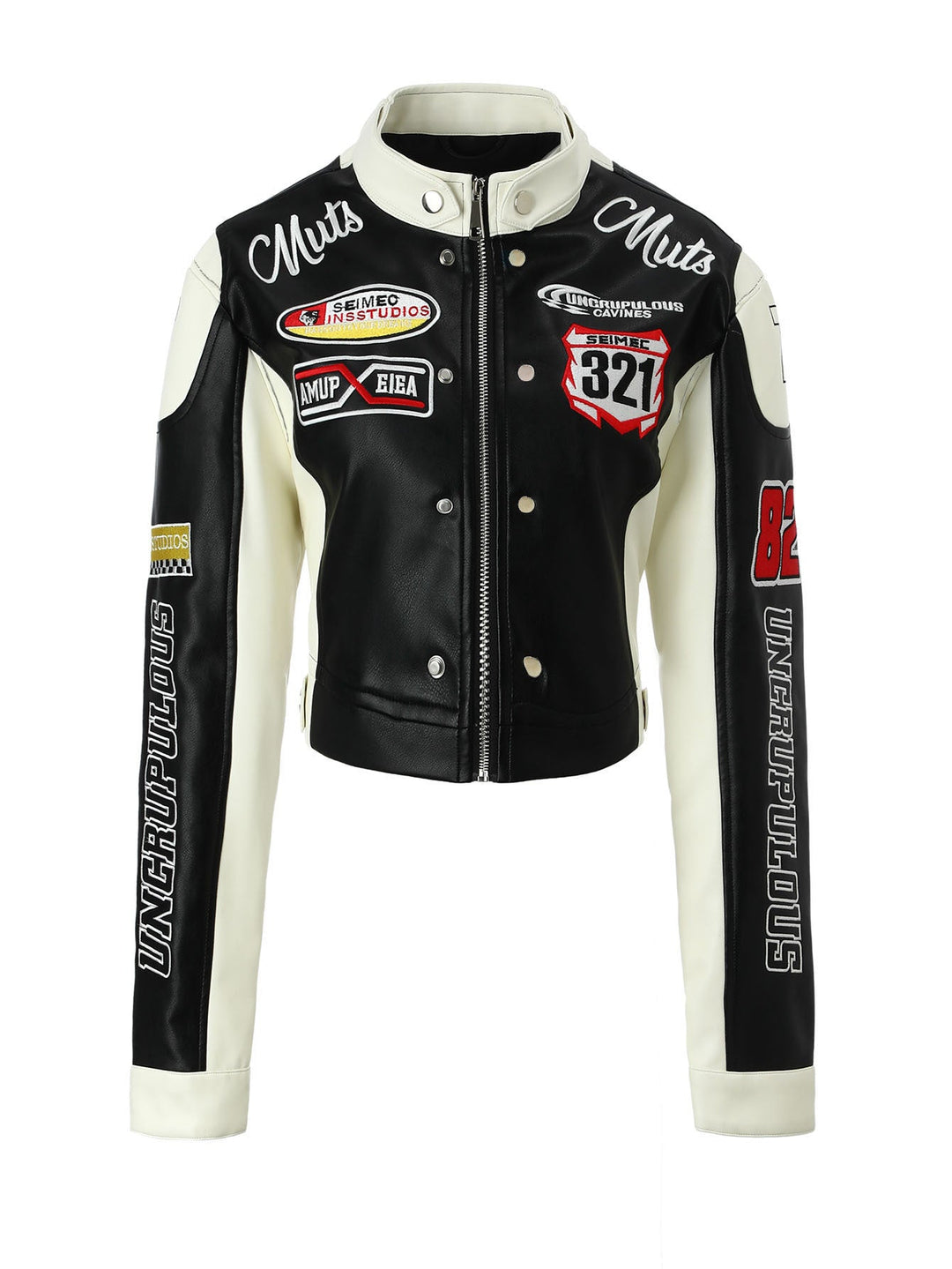 Women Sporty Leather Jacket