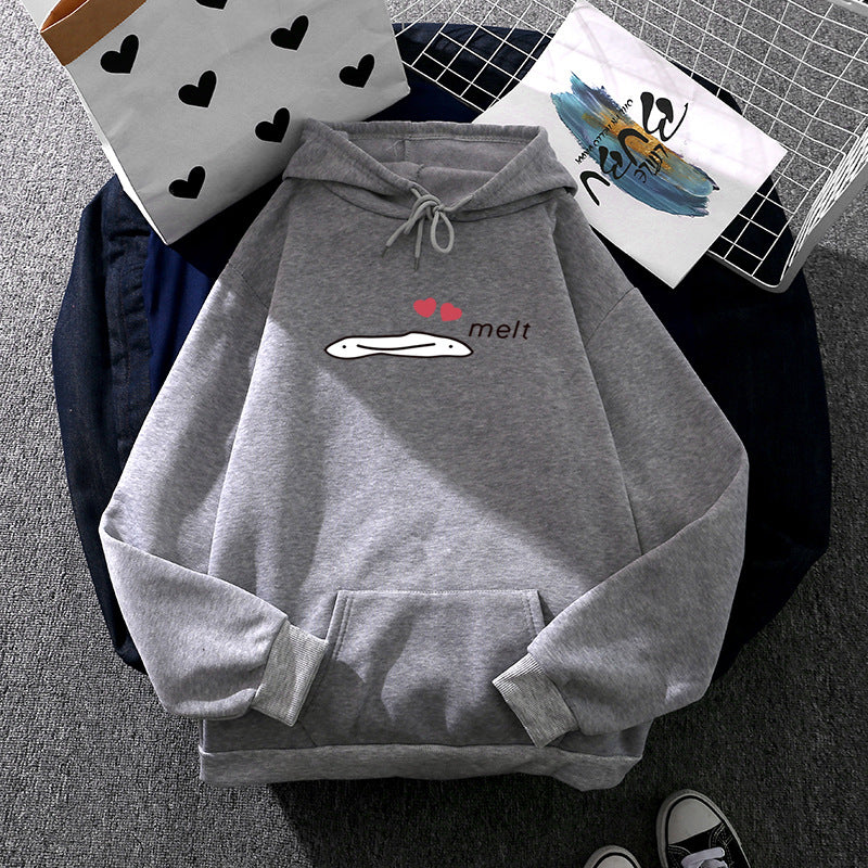 Women's Hoodie with Minimalist Graphic, Loose Oversized Fit and Kangaroo Pocket