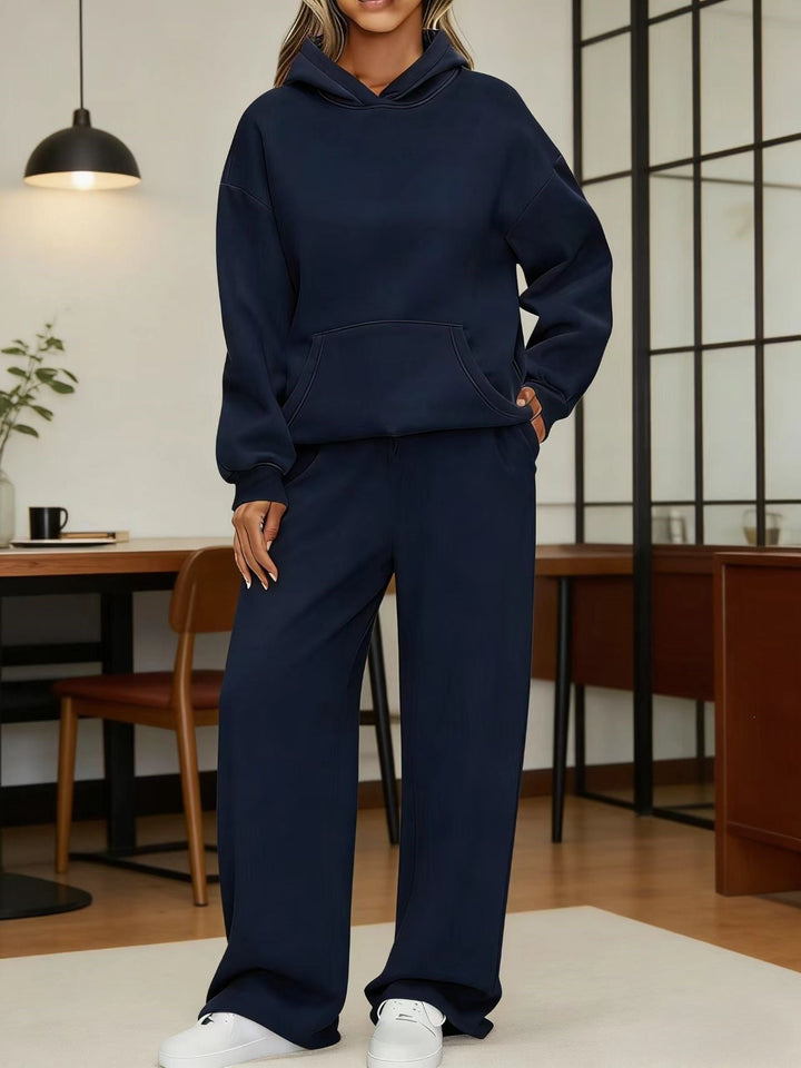 Women's Cozy Oversized Hoodie and Wide Jogger Pants Set