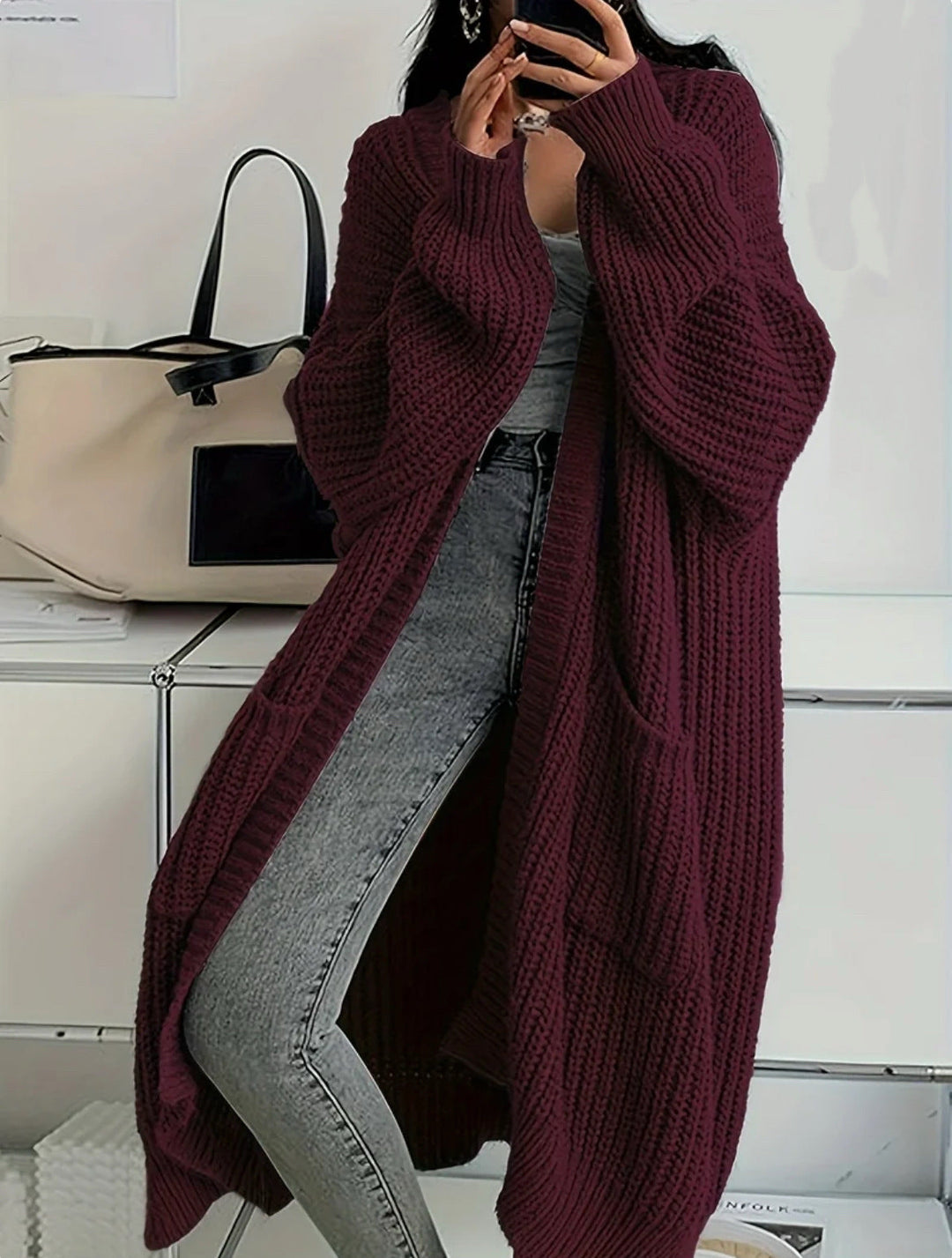 Women's Oversized Knitted Coat
