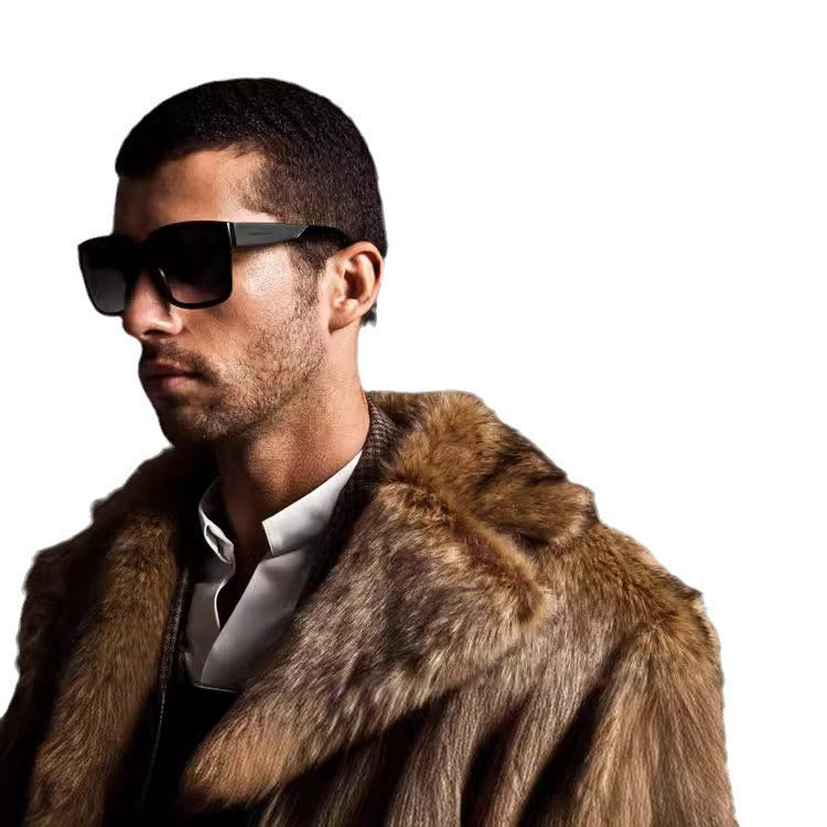 Men's Elegant Faux Fur Coat