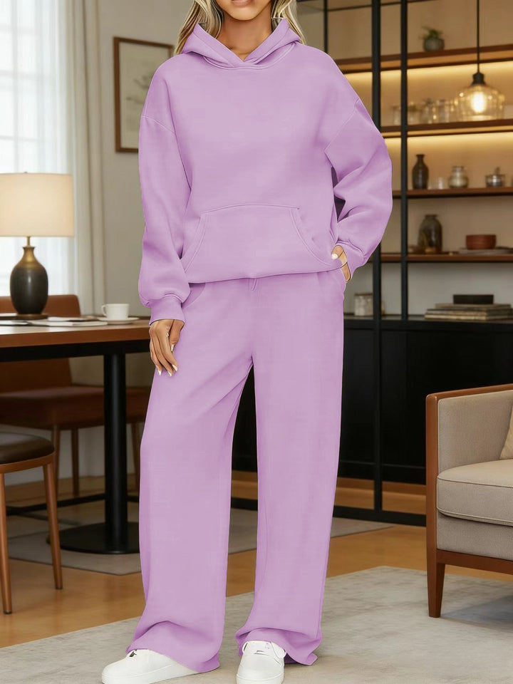 Women's Cozy Oversized Hoodie and Wide Jogger Pants Set