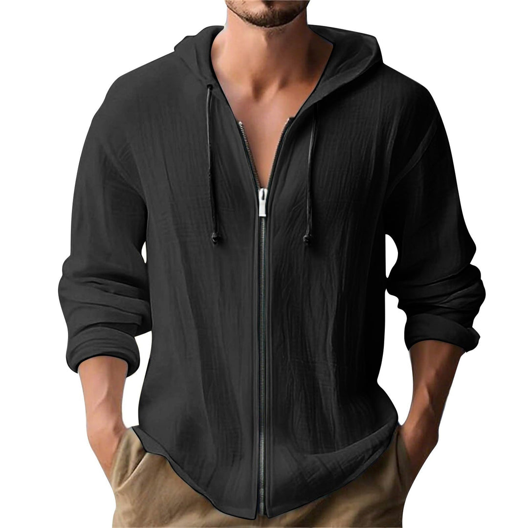 Men's Casual Hoodie Jacket with Zipper