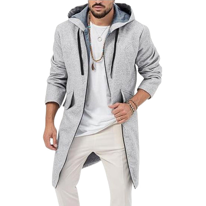 Men's Stylish Long Jacket with Hood