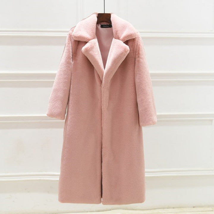 Women's Long-Haired Coat in Luxurious Teddy Style
