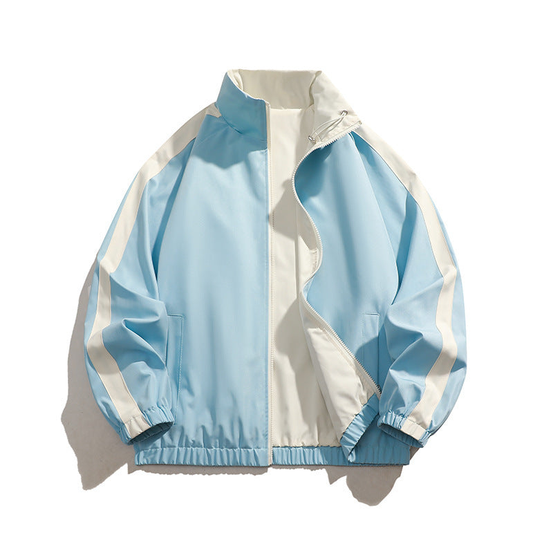 Men's Sporty Transitional Jacket with High Collar