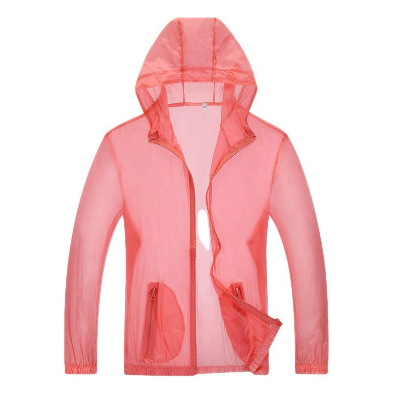 Men's Ultralight Rain Jacket with Adjustable Hood Area and Reflective Elements