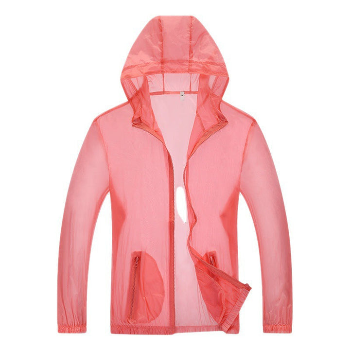 Men's Ultralight Rain Jacket with Adjustable Hood Area and Reflective Elements