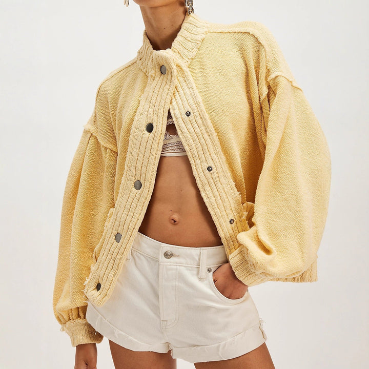 Women's Fashion Cardigan with Button Details