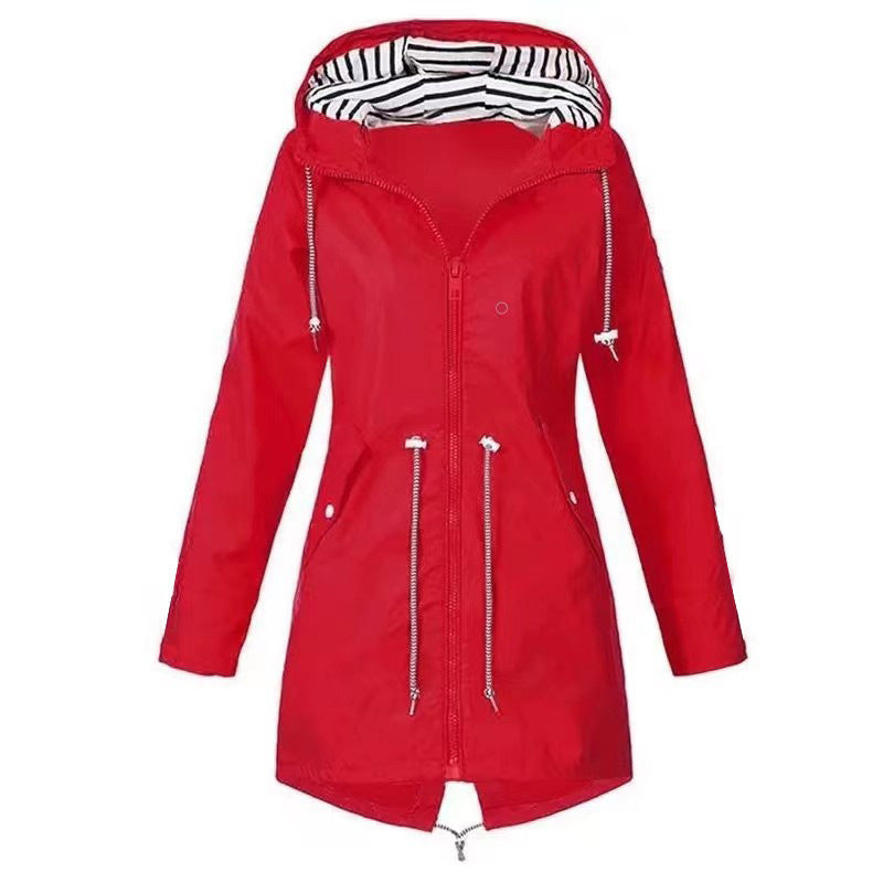 Women's Long Jacket with Hood