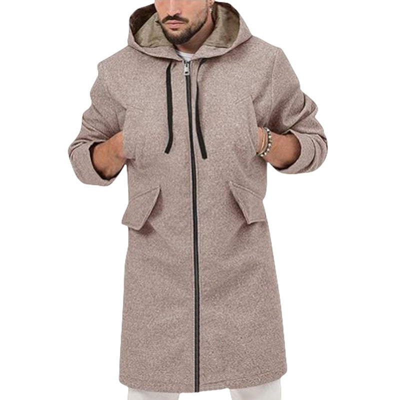 Men's Stylish Long Jacket with Hood
