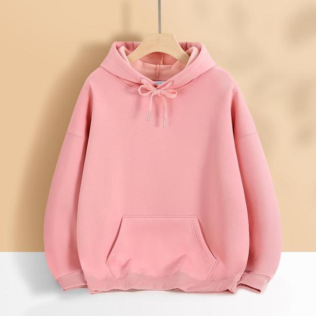 Women's Oversized Hoodie Dress with Kangaroo Pocket, Extended Silhouette and Soft French Terry