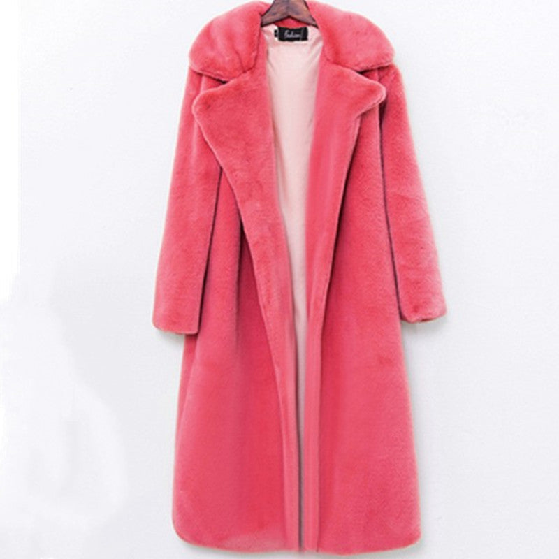 Women's Long-Haired Coat in Luxurious Teddy Style