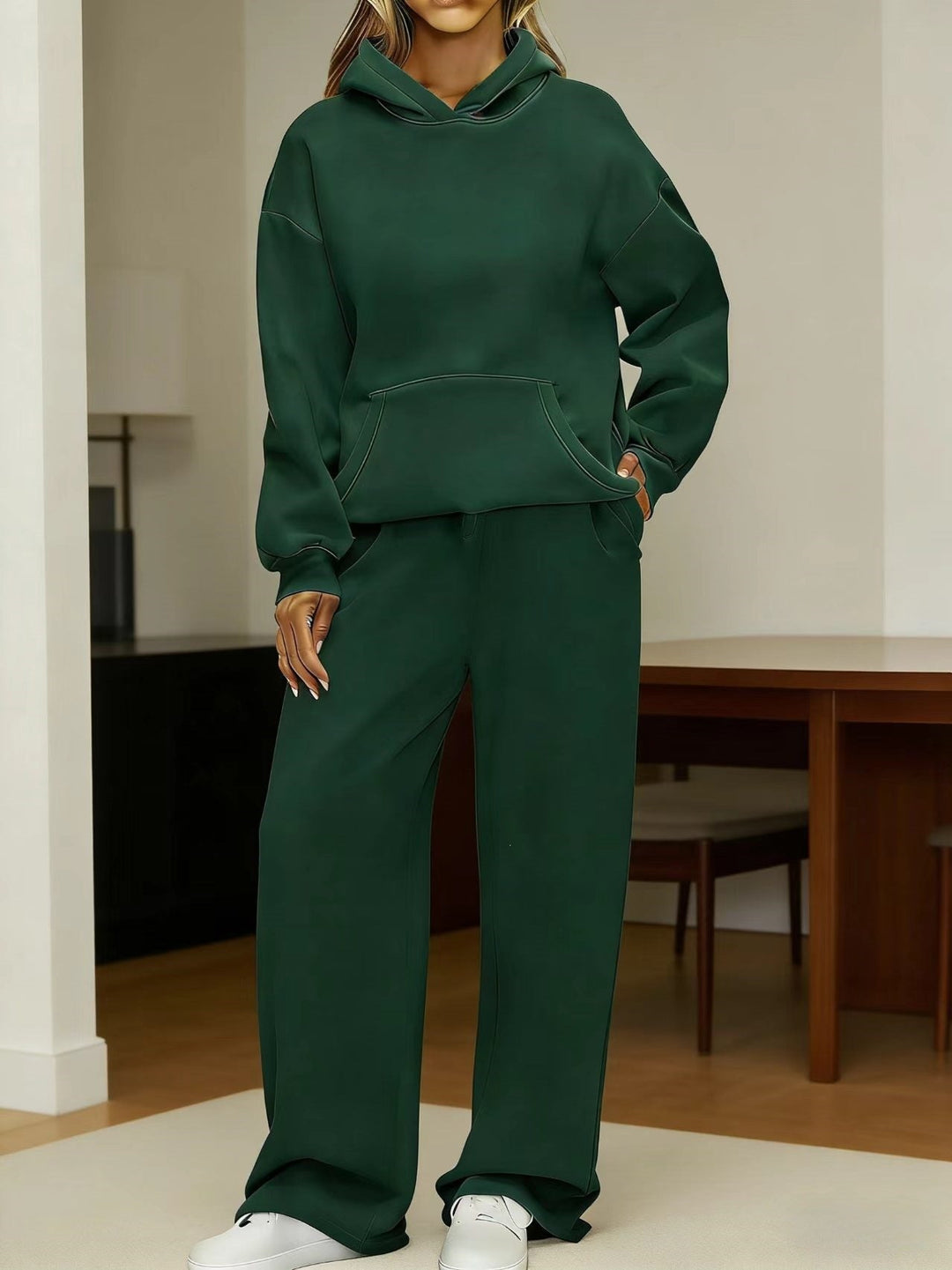 Women's Cozy Oversized Hoodie and Wide Jogger Pants Set