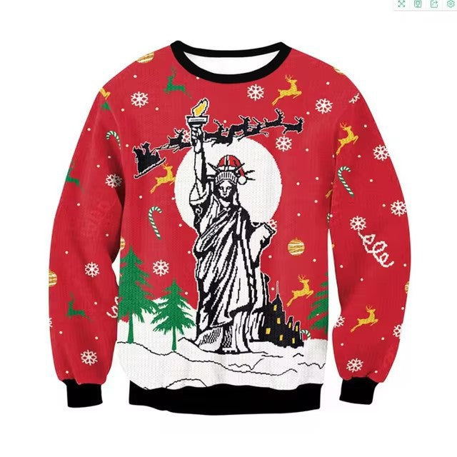 Christmas Men's Round Neck Sweater