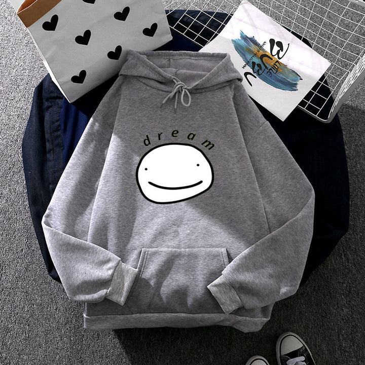 Unisex Oversized Hoodie with Minimalist Front Print and Kangaroo Pocket