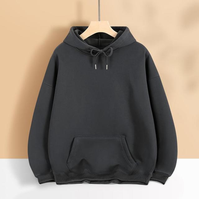 Women's Oversized Hoodie Dress with Kangaroo Pocket, Extended Silhouette and Soft French Terry
