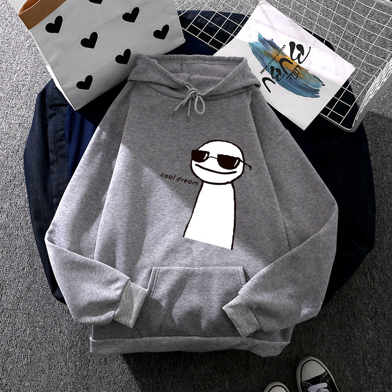 Women's Hoodie with Minimalist Graphic, Loose Oversized Fit and Kangaroo Pocket