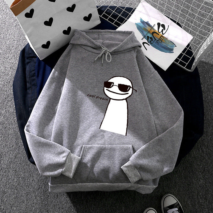 Women's Hoodie with Minimalist Graphic, Loose Oversized Fit and Kangaroo Pocket
