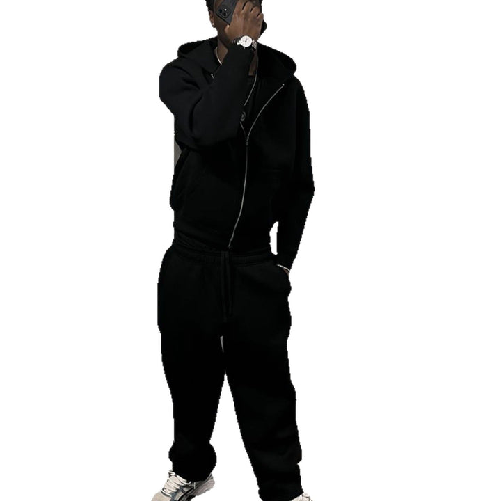 Men's Oversize Zip Hoodie and Relaxed Sweatpants Set