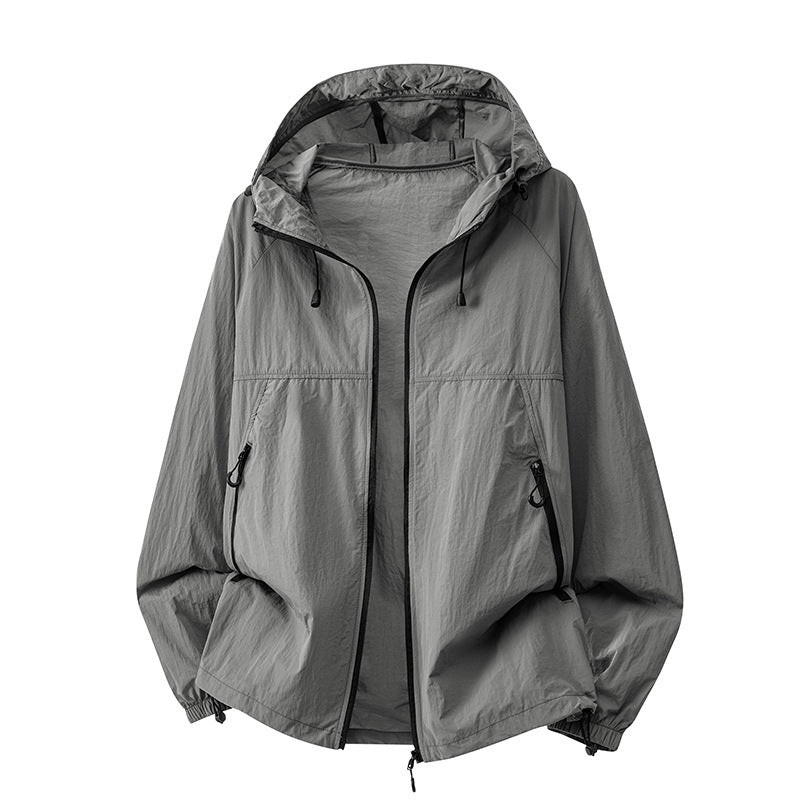 Men's Technical Hooded Jacket with Zipper