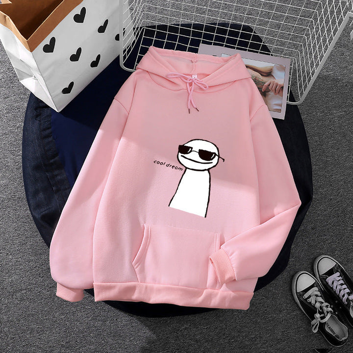 Women's Hoodie with Minimalist Graphic, Loose Oversized Fit and Kangaroo Pocket