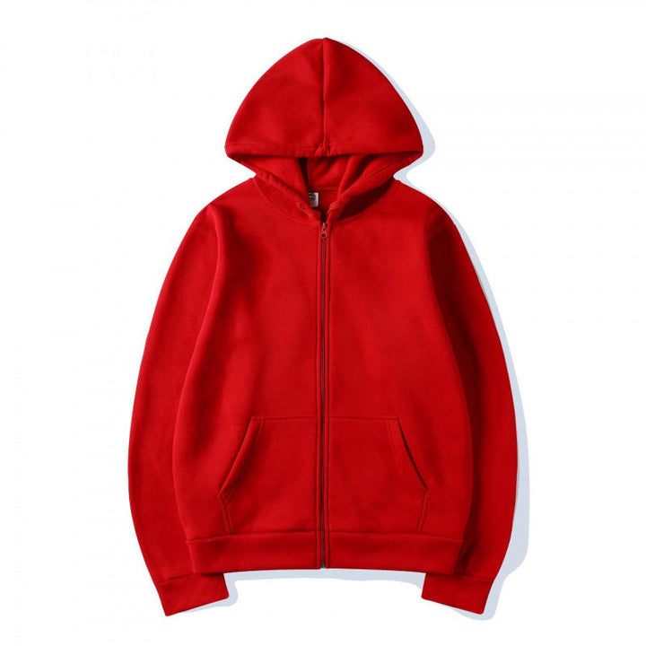 Women's Sporty Hoodie with Full Zip and Pocket