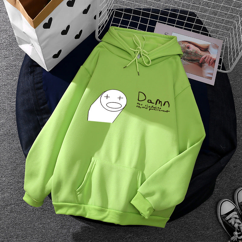 Women's Hoodie with Minimalist Graphic, Loose Oversized Fit and Kangaroo Pocket