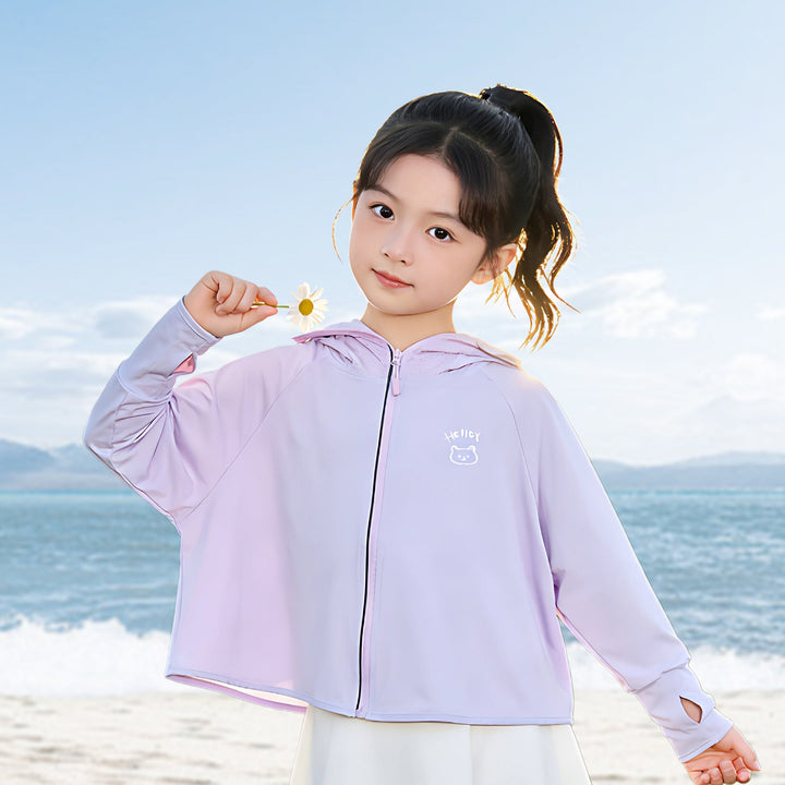 Women's Lightweight UV Protection Hoodie with Integrated Face Mask and Thumb Hole