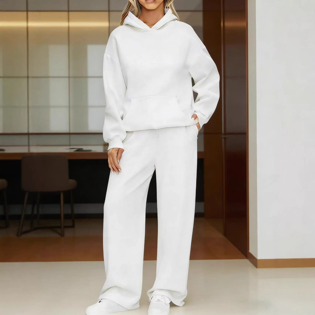 Women's Cozy Oversized Hoodie and Wide Jogger Pants Set