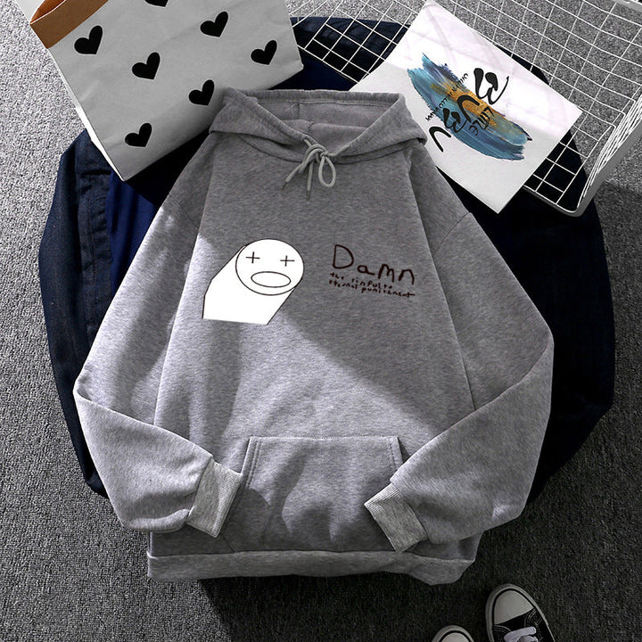 Women's Hoodie with Minimalist Graphic, Loose Oversized Fit and Kangaroo Pocket