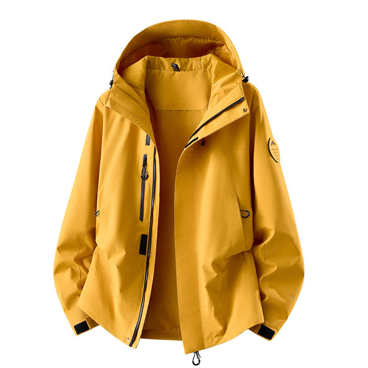 Women's Technical Three-layer Softshell Rain Jacket with Taped Seams and Multifunctional Pockets
