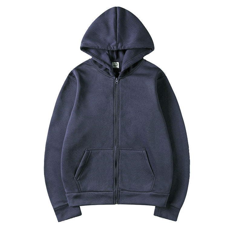 Women's Sporty Hoodie with Full Zip and Pocket