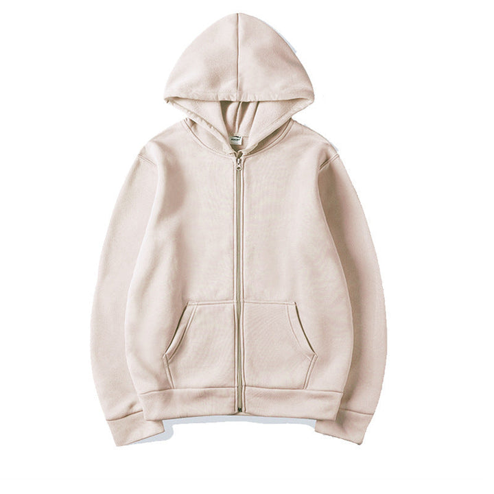 Women's Sporty Hoodie with Full Zip and Pocket