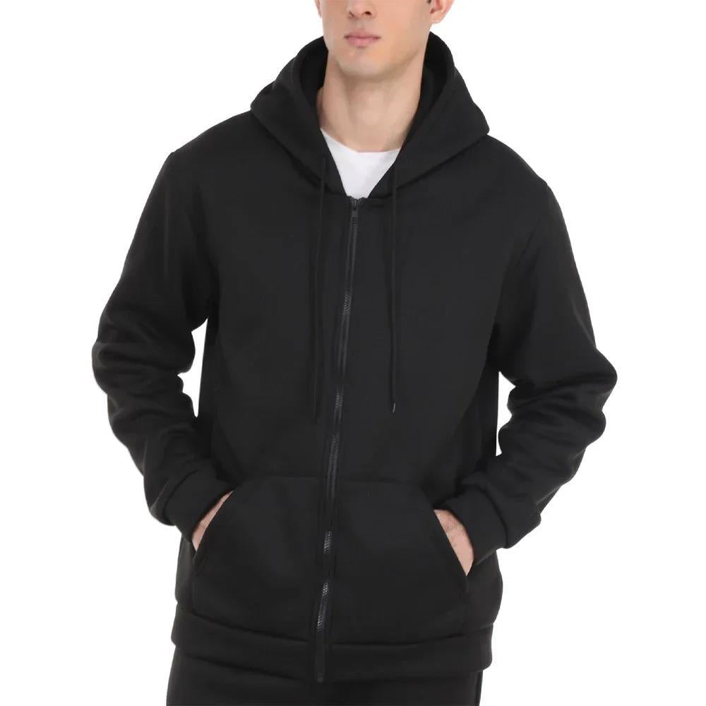Unisex Zip-Hoodie with Concealed Zipper, Minimalist Silhouette and Brushed Inner Lining