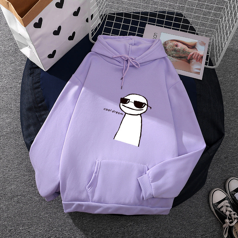 Women's Hoodie with Minimalist Graphic, Loose Oversized Fit and Kangaroo Pocket