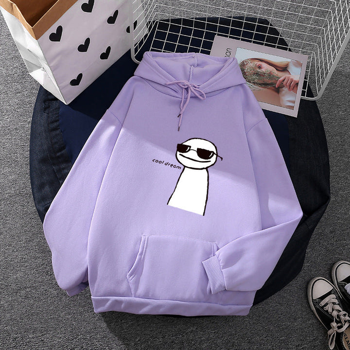 Women's Hoodie with Minimalist Graphic, Loose Oversized Fit and Kangaroo Pocket
