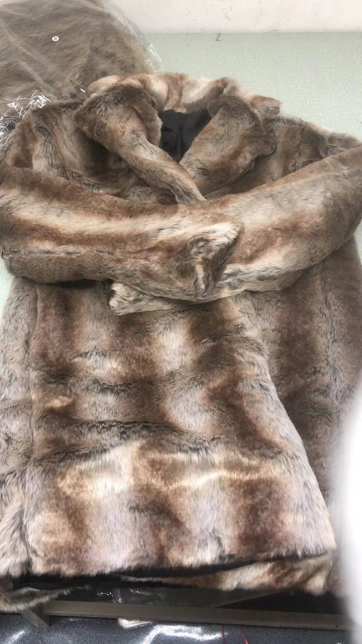 Men's Elegant Faux Fur Coat
