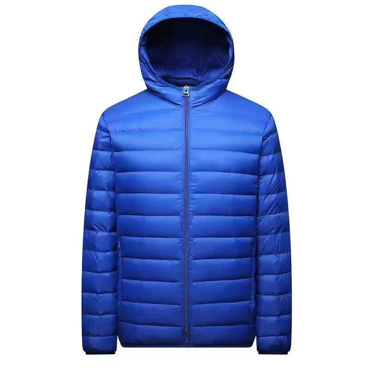 Men's Ultra-light Packable Micro Quilted Jacket with Stand-up Collar, Padded Insulation and Wind-resistant Shell
