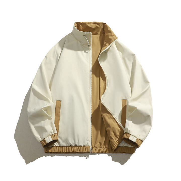 Men's Sporty Transitional Jacket with High Collar