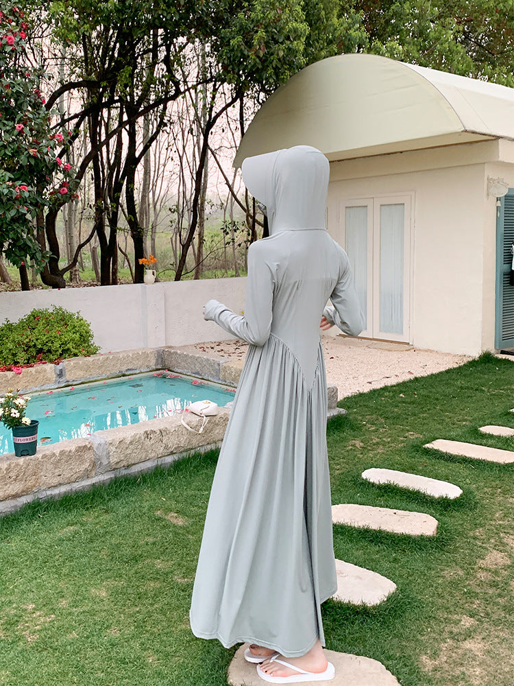 Women's Hooded Dress with Loose Fit