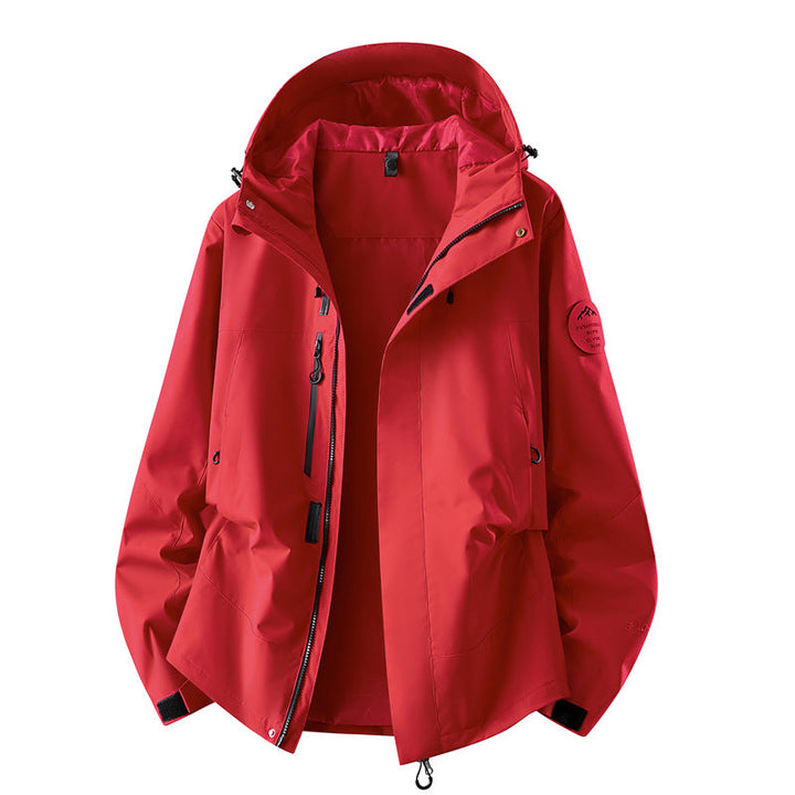 Women's Technical Three-layer Softshell Rain Jacket with Taped Seams and Multifunctional Pockets