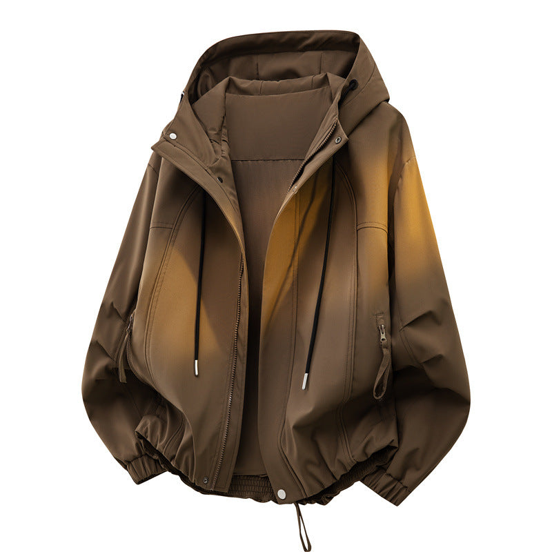 Men's Urban Tech Hoodie with Weatherproof Membrane, Concealed Zipper & Elastic Hem