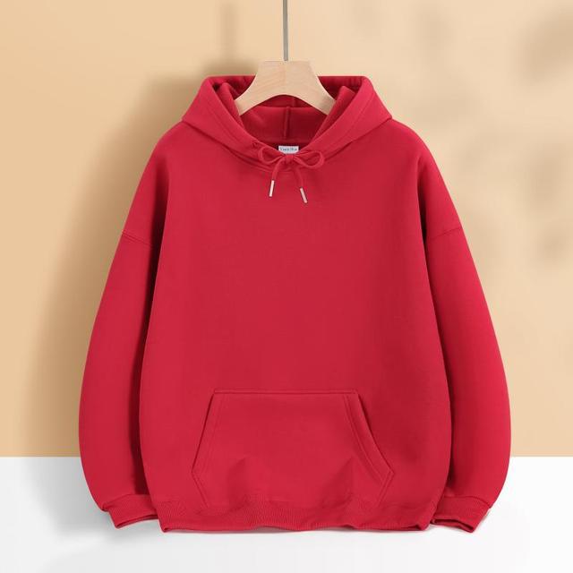 Women's Oversized Hoodie Dress with Kangaroo Pocket, Extended Silhouette and Soft French Terry