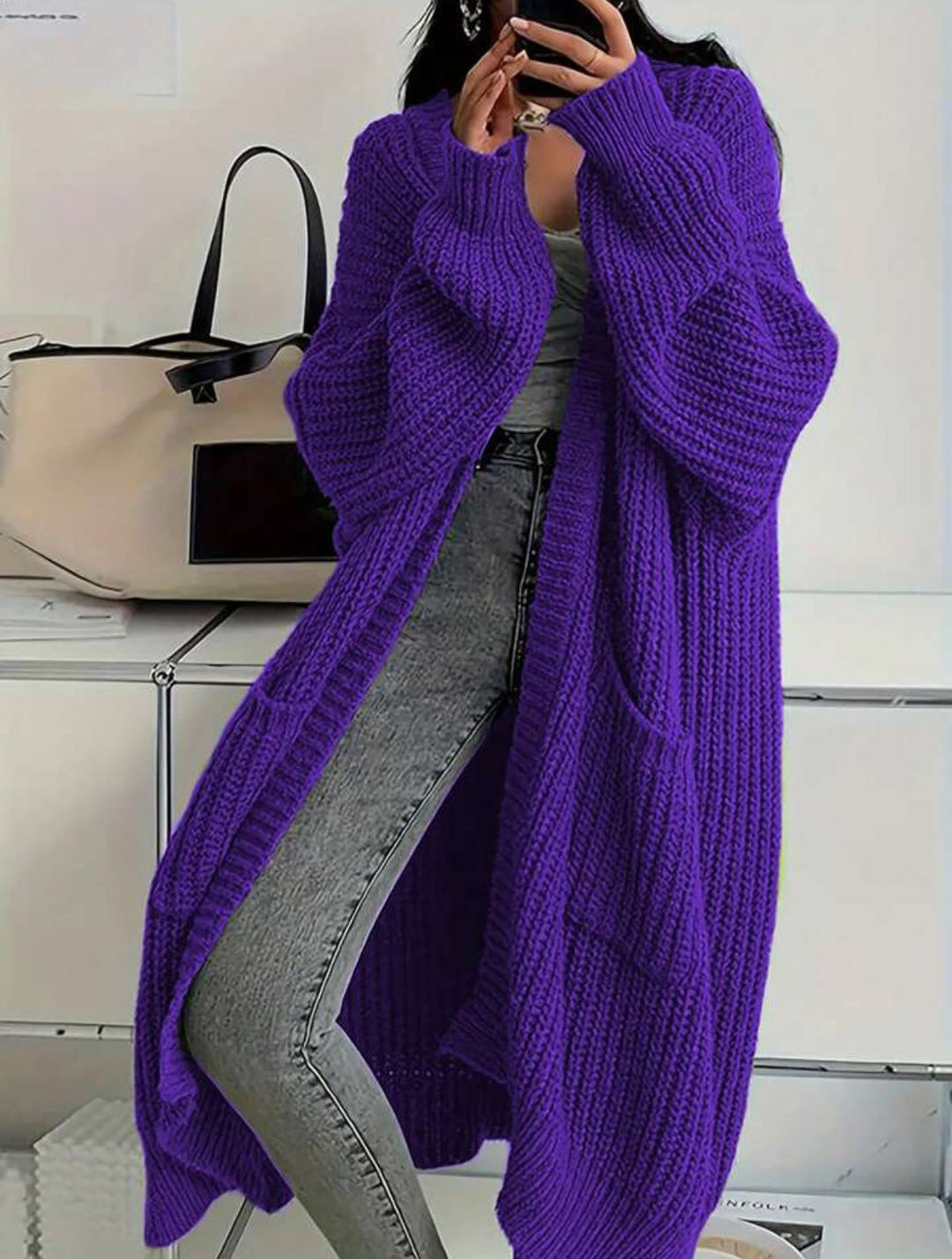 Women's Oversized Knitted Coat