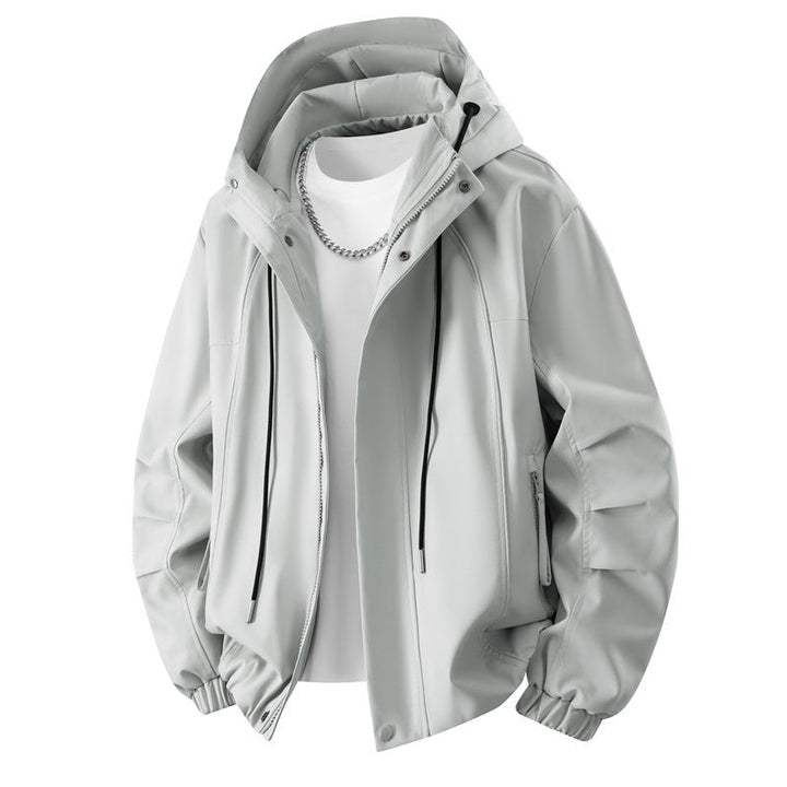 Men's Urban Tech Hoodie with Weatherproof Membrane, Concealed Zipper & Elastic Hem