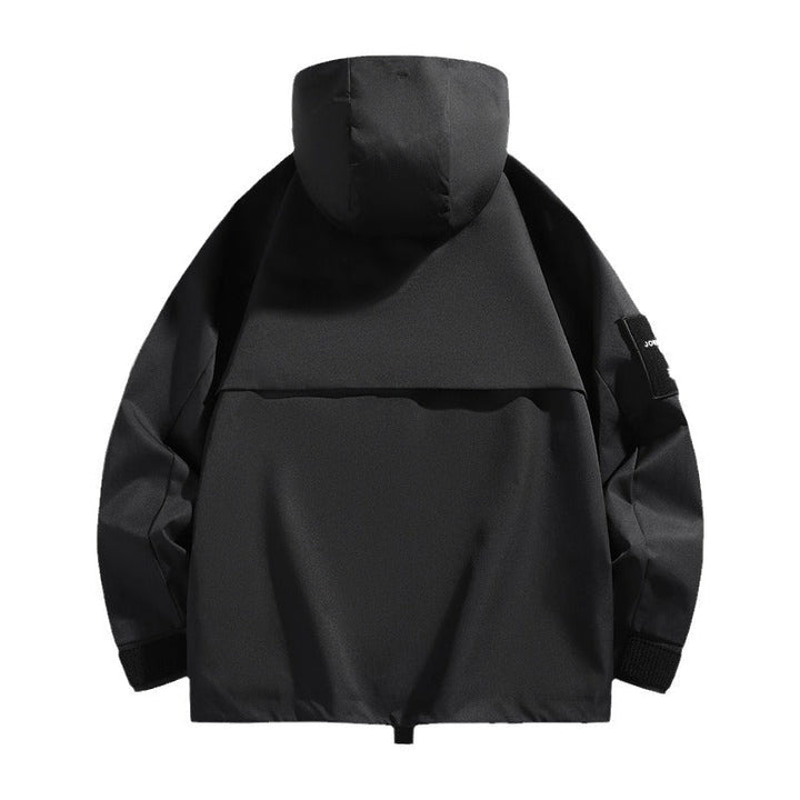 Men's Oversize Utility Parka with Hood, Multi-Pockets & Water-Repellent Functional Membrane