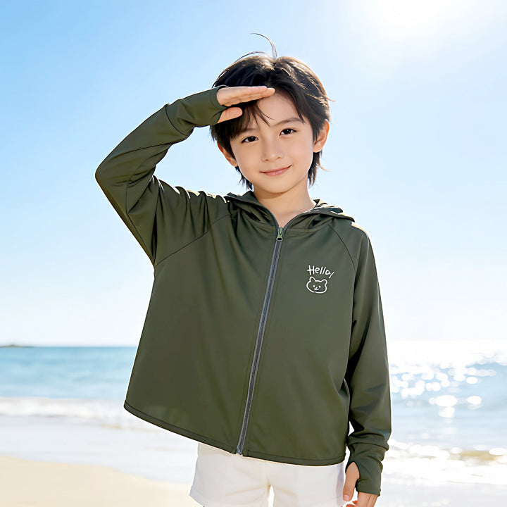 Women's Lightweight UV Protection Hoodie with Integrated Face Mask and Thumb Hole