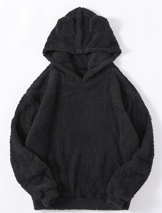 Women's Teddy Hoodie with Ears, Elastic Waistband and Extra Soft Plush